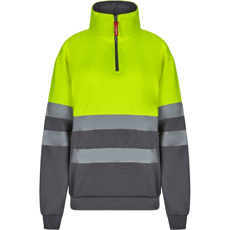 Velilla VL THOR. Two-tone sweatshirt (300g/m²) in polyester fleece (100%) / Navy blue / Yellow