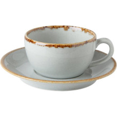 Porland SEASONS pelēka tase ar apakštasi 207ml, Porland