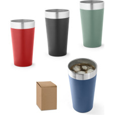GRACE. Stainless steel thermal cup / Burgundy