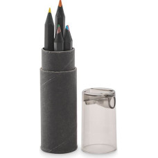 6 black colouring pencils