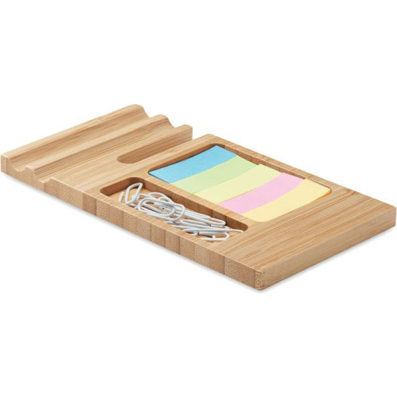 Bamboo desk phone stand