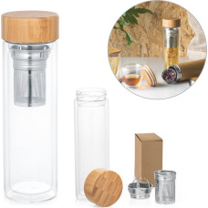 MAKAROVA. Borosilicate glass bottle with infusers 490 mL
