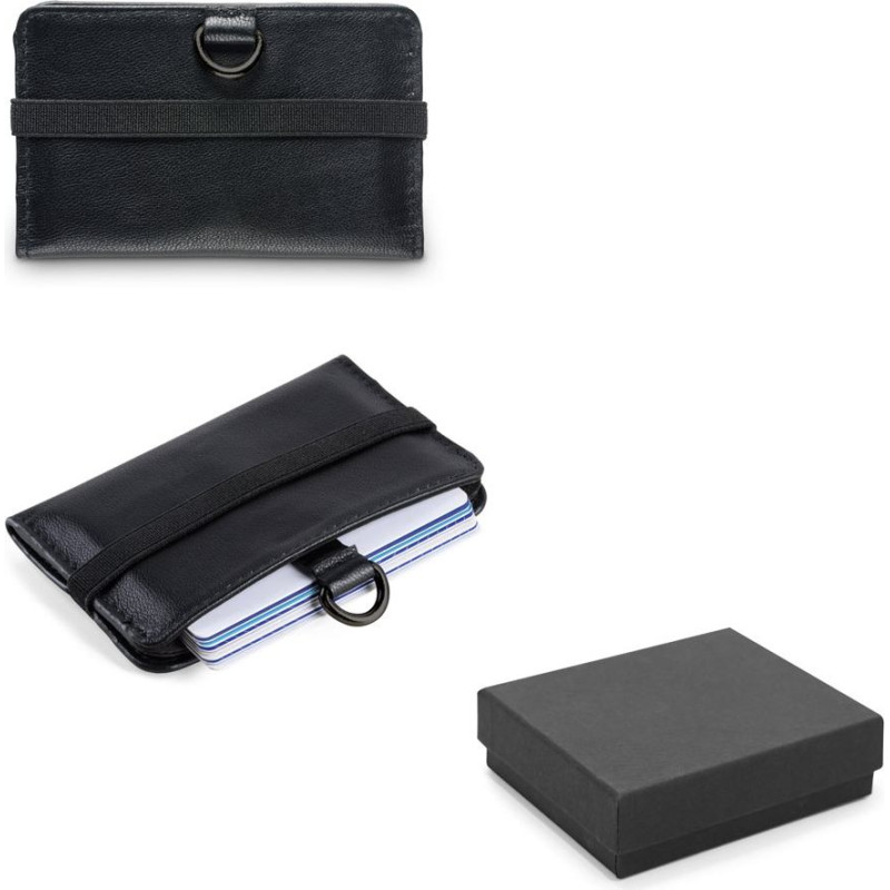 ORVYN. Leather wallet with RFID blocking for 10 cards