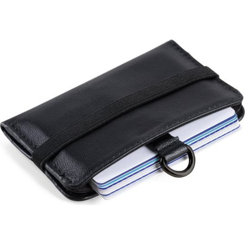 ORVYN. Leather wallet with RFID blocking for 10 cards