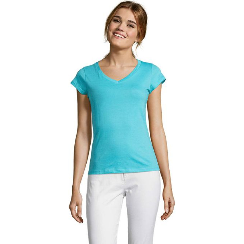 Sol's MOON WOMEN'S V-NECK T-SHIRT