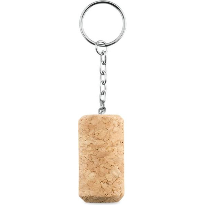 Wine cork key ring