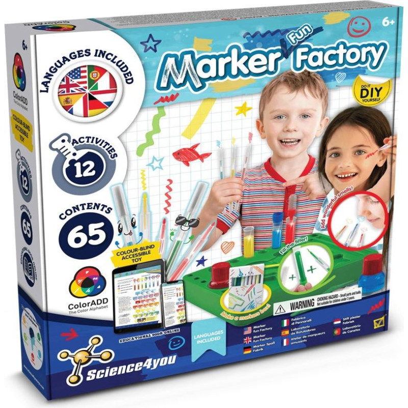 Science4You DIY Pen Factory Kit II. Educational kit supplied with a 190T folding gift bag
