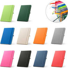 ANNE. A5 notebook in recycled polyester (100% rPET) with lined pages