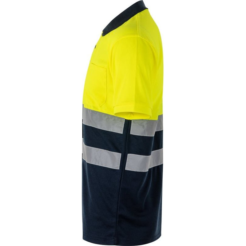 Velilla VL FORTUNA. Bird-eye polo shirt (140g/m²) with short sleeves, in polyester (100%)