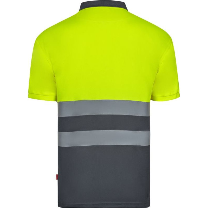 Velilla VL FORTUNA. Bird-eye polo shirt (140g/m²) with short sleeves, in polyester (100%)