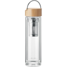 Double wall glass bottle 400ml