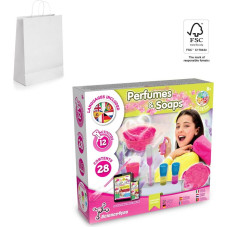 Science4You Perfume & Soap Factory Kit II. Educational game supplied with a kraft paper gift bag (90 g/m²), made from FSC™ certified material and other controlled materials