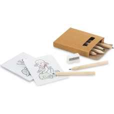 ANIM. Colouring set with colouring pencils