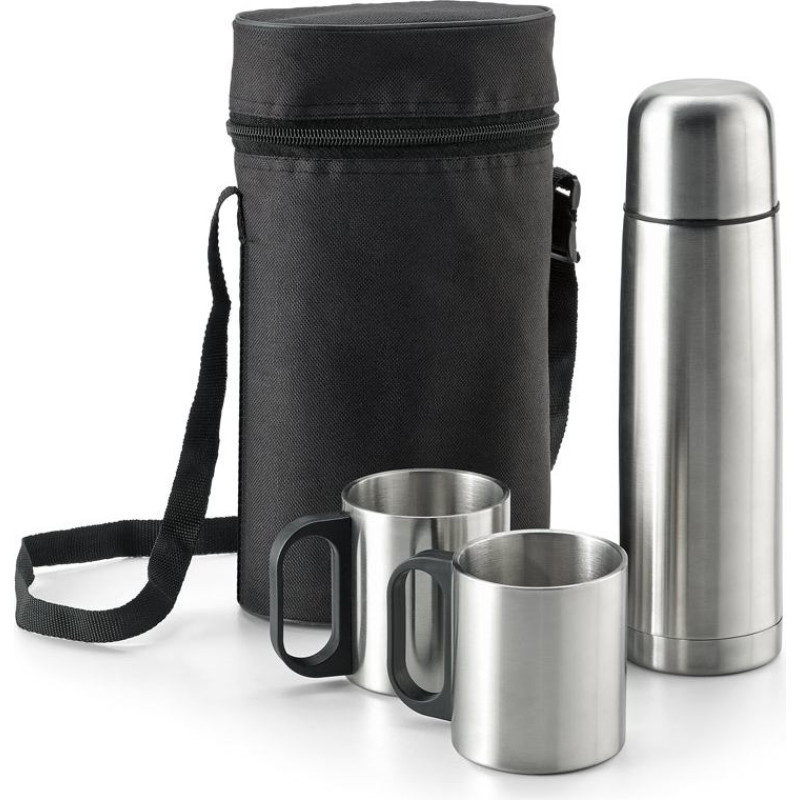 DURANT. Stainless steel thermos and mugs set