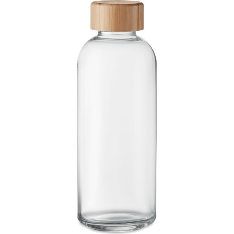 Glass bottle 650ml bamboo lid