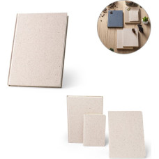 ORGANIC RIGID. A5 notepad with hard cover made from organic elephant matter (80%)