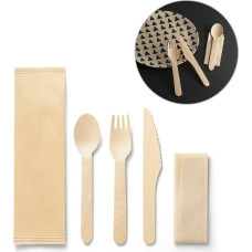 SUYA. Wooden cutlery set