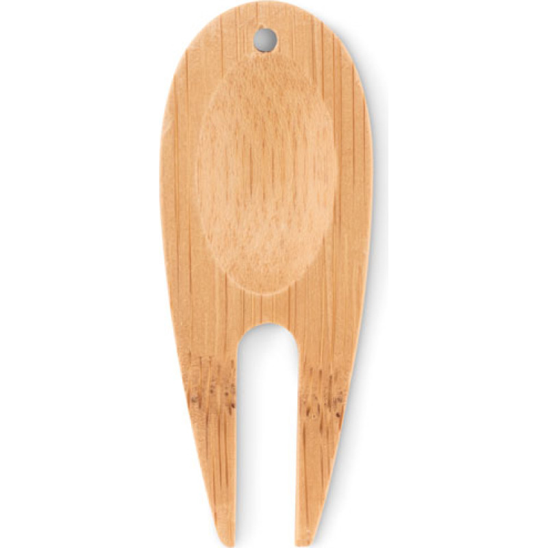 Bamboo golf divot tool