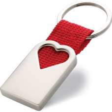 Heart metal key ring