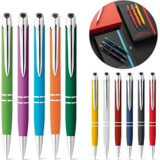 MARIETA SOFT. Aluminium ball pen with clip