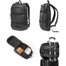 KAMPALA. Laptop backpack in 900D, high-density recycled polyester, with water-resistant coating and 210D recycled polyester lining 17'3