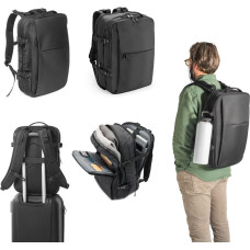 DALLAS. High-density recycled 600D polyester travel backpack for 17'3