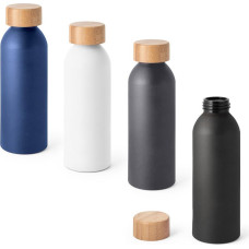 QUETA. Aluminium bottle with bamboo lid 550 mL
