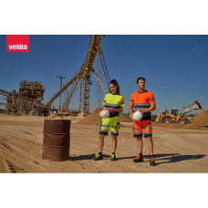 Velilla VL BRAHMA. Two-tone bird-eye technical T-shirt (140g/m²), in polyester (100%)
