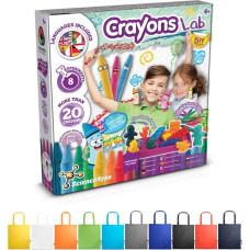 Science4You Crayon Factory Kit II. Educational game supplied with a 190T folding gift bag