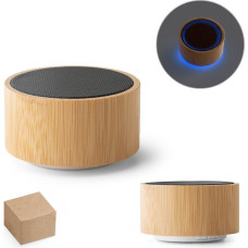 ARBER. Portable 3W speaker with 2h battery life in bamboo and ABS