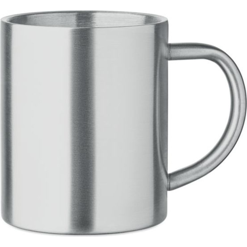 Recycled stainless steel mug